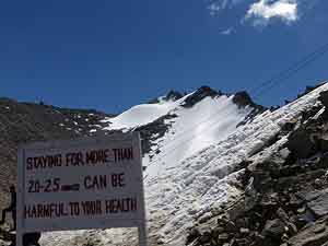 Indien, Ladakh, Schild