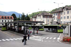 Italien, Südtirol, Brixen, Busbahnhof