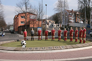 Deutschland, Kaiserslautern, Löwenburgkreisel