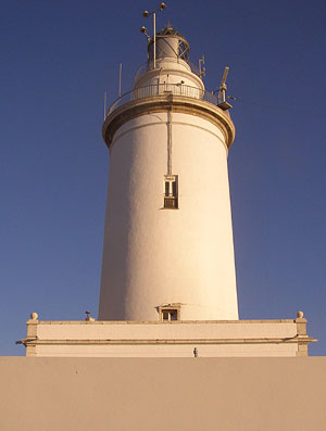 Spanien, Malaga, Leuchtturm