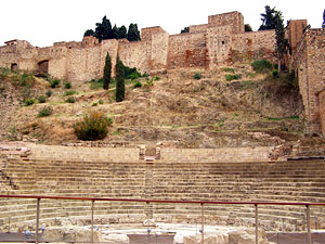 Spanien, Malaga, Römisches Theater