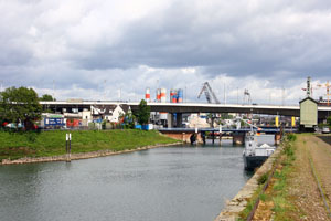 Deutschland, Mannheim, Der Hafen von Mannheim