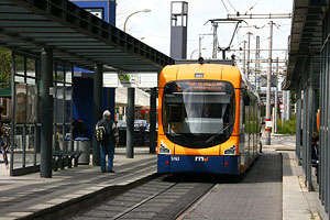 Deutschland, Mannheim, Straßenbahn