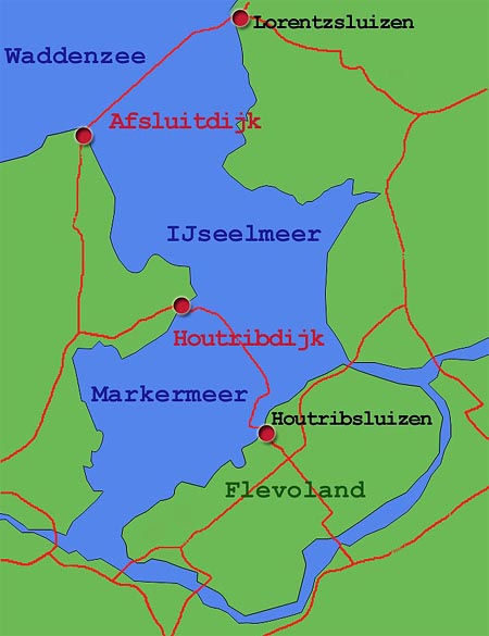 Ijsselmeer, Houtribdijk, Niederlande