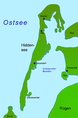 Ostsee, Hiddensee