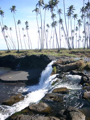 Springflut auf Samoa , Gezeiten, Ebbe und Flut