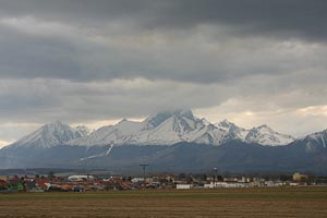 Hohe Tatra von der Slowakei aus