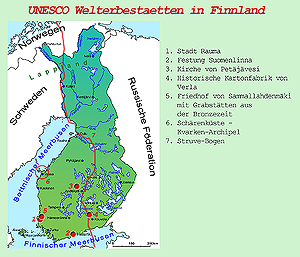 Finnland, UNESCO Welterbestaetten