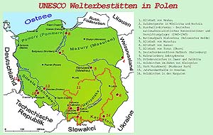 Polen, UNESCO Welterbestaetten