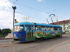 Ukraine, Charkiw, Straßenbahn